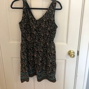 black floral sundress